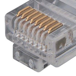 水晶头，RJ45（8x8）高性能5类/超5类，50个/袋的图片