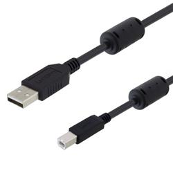 LSZH USB Cable with Ferrites Type A-B 1M的图片