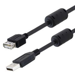 LSZH USB cable with Ferrites Type A male to Type A Female 5M的图片