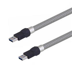 金属铠装USB 3.0线缆，A型/A型，1.5米的图片