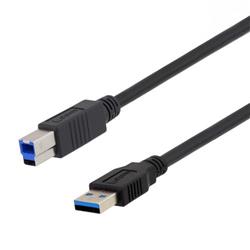 高柔性USB 3.0线缆，A型公头/B型公头，1米的图片