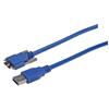 USB 3.0线缆，带翼形螺丝Micro-B/A型，1米的图片
