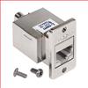 屏蔽式超 5 类 ECF型 Keystone 插座, 110 / RJ45 (8x8) 568A/B 银色的图片