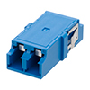 LC Internal Shutter Coupler, Duplex, No Flange, Blue的图片