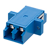 LC Shutter Coupler, Duplex, With Flange, Blue的图片