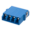 LC Internal Shutter Coupler, Quad, No Flange, Blue的图片