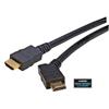 带以太网功能高速HDMI 线缆，公头/45度右出线公头，3米的图片