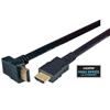 具有以太网功能的低烟无卤高速HDMI 线缆，公头/公头直角式向上出线，0.5m的图片
