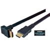 具有以太网功能的低烟无卤高速HDMI 线缆，公头/公头直角式向下出线，0.5m的图片