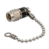 2 Watt RF Load with Chain Up to 6 GHz with SMA Male Nickel Plated Brass Body的图片