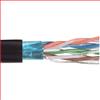 6类,PVC,带有箔屏蔽, 4对绞合,26AWG,1,000 ft/305m 线轴包装包装, 黑色的图片
