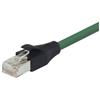 屏蔽6类线缆，RJ45/RJ45，PVC护套，绿，1英尺（0.3米）的图片