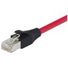 屏蔽6类线缆，RJ45/RJ45，PVC护套，红，1英尺（0.3米）的图片