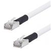 屏蔽6类线缆，RJ45/RJ45，阻燃级外被，白，1英尺（0.3米）的图片