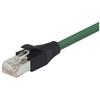超5类屏蔽EIA568标准跳线，RJ45/RJ45，绿，1英尺（0.3米）的图片