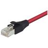 超5类屏蔽EIA568标准跳线，RJ45/RJ45，红，1英尺（0.3米）的图片