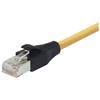 超5类屏蔽EIA568标准跳线，RJ45/RJ45，黄，1英尺（0.3米）的图片