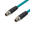 超6类M12 8针X编码SF/UTP工业级线缆，M12公头/M12公头，5米的图片