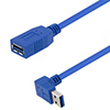 USB 3.0 Female to male Type A right angle down exit 1M的图片